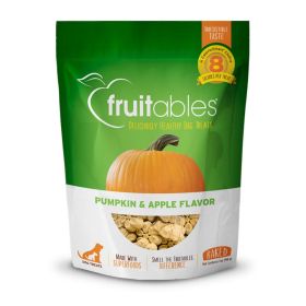 Fruitables Healthy Dog Treats - Pumpkin & Apple Flavor - Case Of 8 - 7 Oz