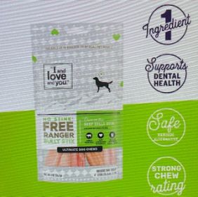 I And Love And You Dog Chews - No Stink Free Ranger Bully Stix - Beef - 5 Count - Case Of 6