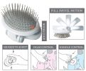 Pet Life 'Gyrater' Travel Swivel Pet Grooming Pin Brush