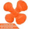 Dog Fetch Toy Outdoor Barbell Dog Toy for Small Medium and Large Breed Dogs Floating Dog Toy Orange