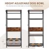 dog feeding station,3 Height Adjustable Raised Dog Bowls, Dog Feeder Station for Large Medium Dogs Cats, Dog Storage with shelves.