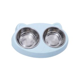 Pet Feeder Bowls for Puppy Medium Dogs Cats (Color: Blue, Type: Pet Supplies)